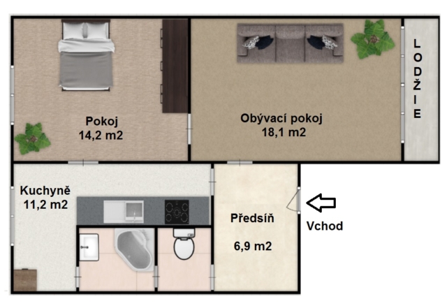 Plánek Přeštice Husova Černá